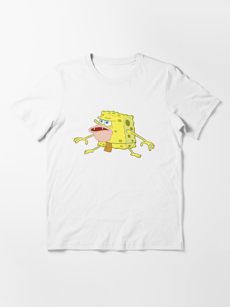Caveman Spongebob T Shirt By Patchman Redbubble - roblox caveman shirt