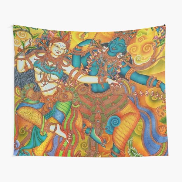 Kerala Mural Painting - Kathakali Tapestry