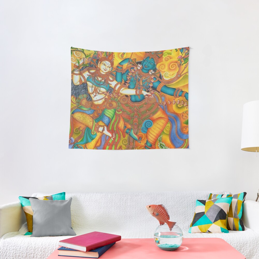 Kerala Mural Painting - Kathakali Tapestry
