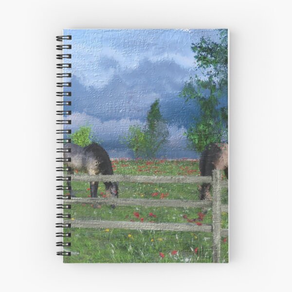Item preview, Idyll with horses on paddock designed and sold by SilvioJust.