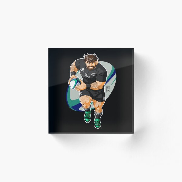 ADAM LIKES TO PLAY RUGBY - NEW ZEALAND Acrylic Block