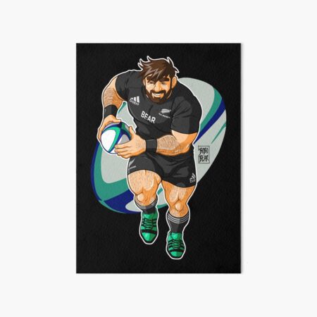 ADAM LIKES TO PLAY RUGBY - NEW ZEALAND Art Board Print
