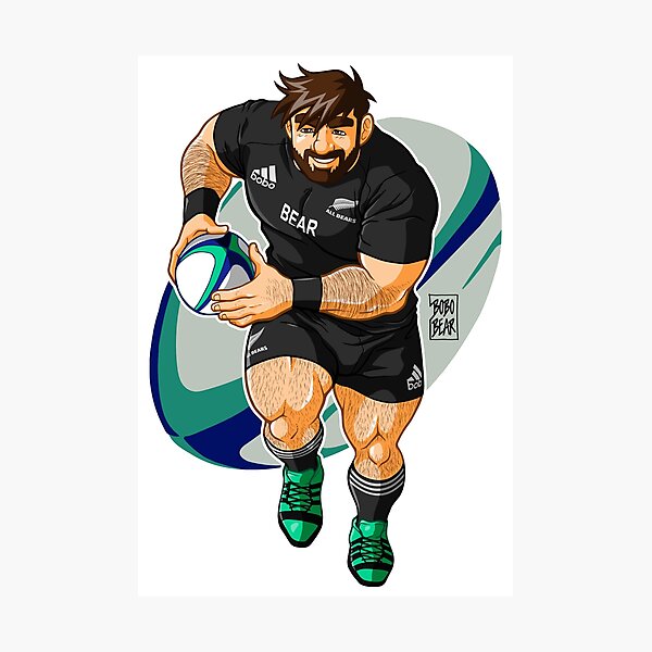 ADAM LIKES TO PLAY RUGBY - NEW ZEALAND Photographic Print