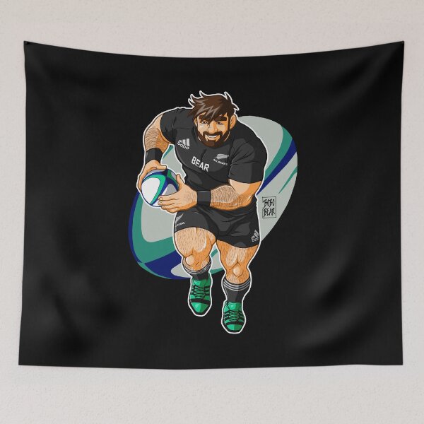 Item preview, ADAM LIKES TO PLAY RUGBY - NEW ZEALAND designed and sold by bobobear.