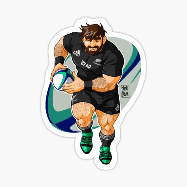 ADAM LIKES TO PLAY RUGBY - NEW ZEALAND Sticker