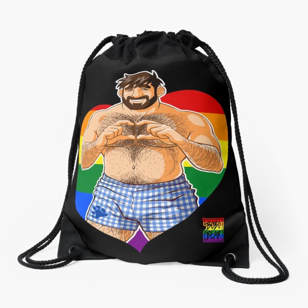 ADAM: I LOVE YOU - GAY PRIDE Drawstring Bag