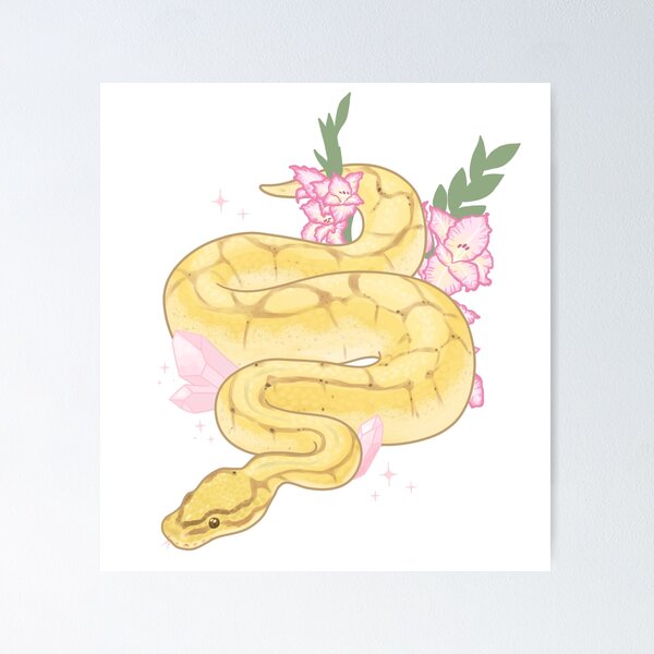 Item preview, Ball Python and Gladiolus designed and sold by Paige Penrose.