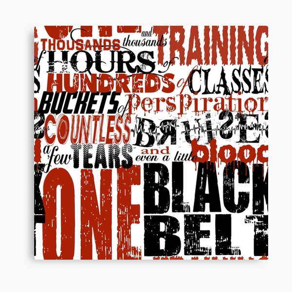 One Black Belt Canvas Print