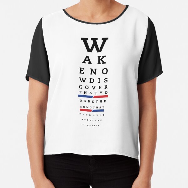 Eyes (of The World) Chart Chiffon Top