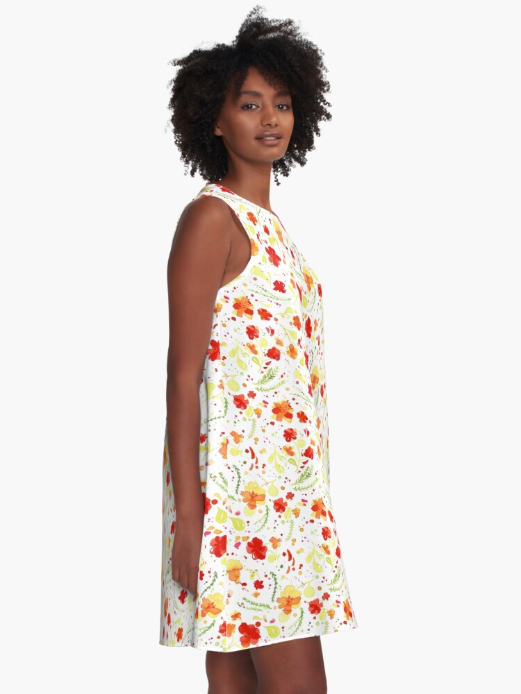 Alternate view of Nasturtium - Small Scale A-Line Dress