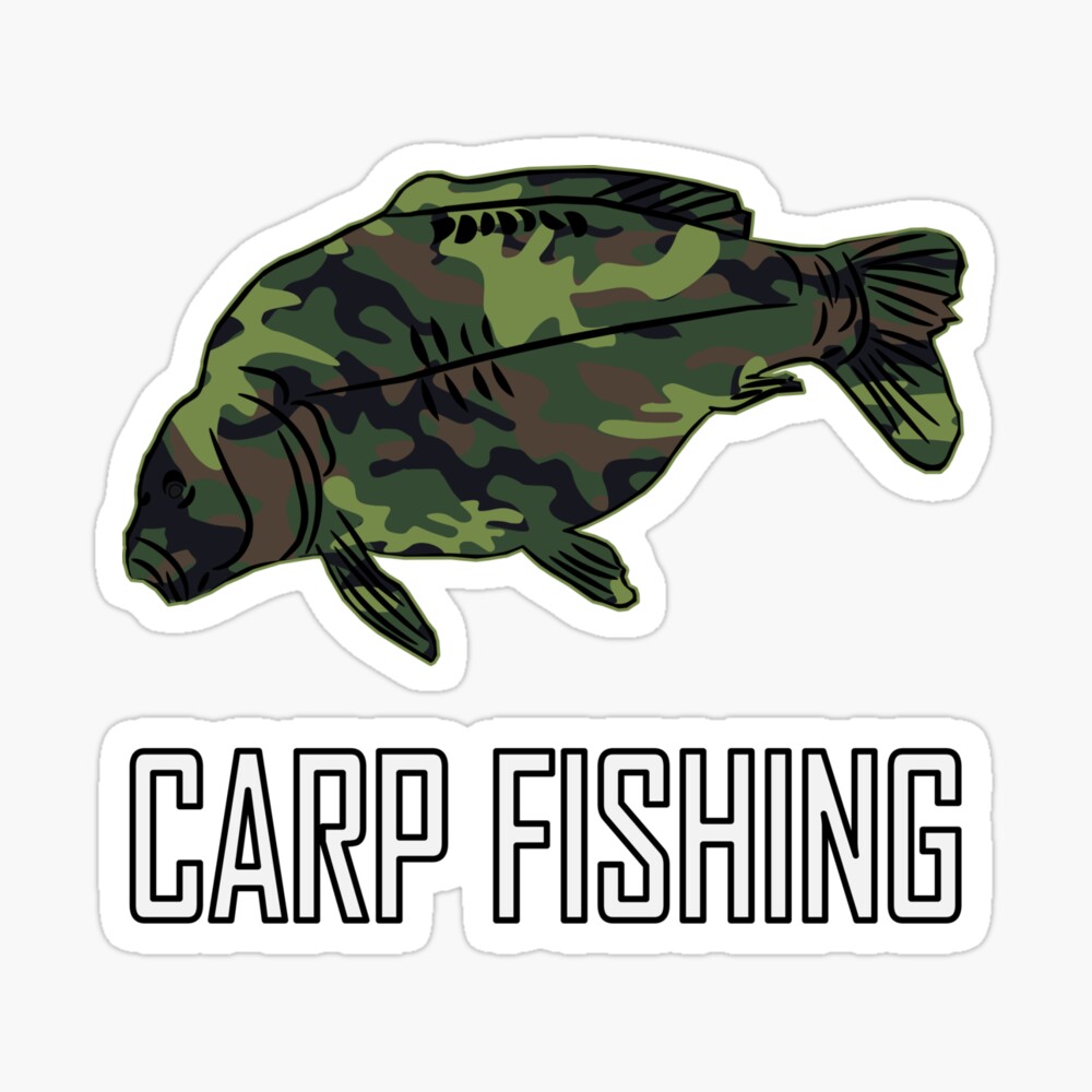 Carp Fish Angler Camouflage Carp Fishing Poster by ebizcompany