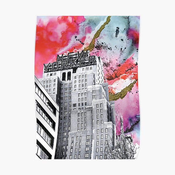 Colorful New Yorker Poster, NYC Poster