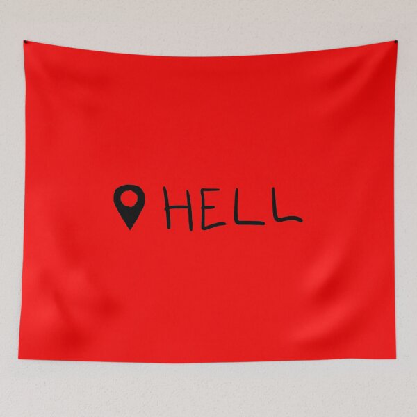 Item preview, Hell Location Black designed and sold by CharlieCreator.