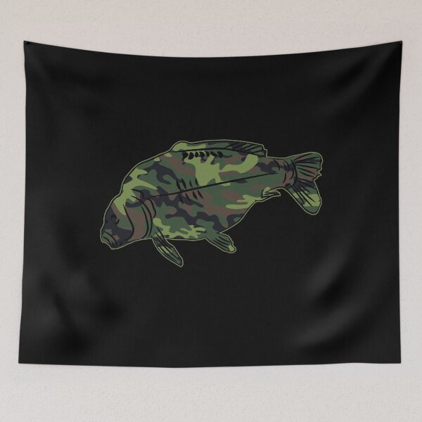 Item preview, Carp Fish Angler Camouflage Carp Fishing designed and sold by silvio-und-maik.