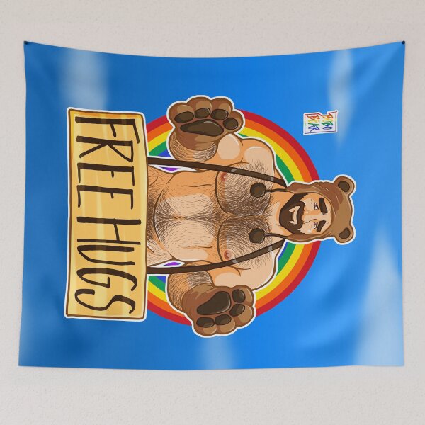 Item preview, ADAM LIKES HUGS - GAY PRIDE designed and sold by bobobear.