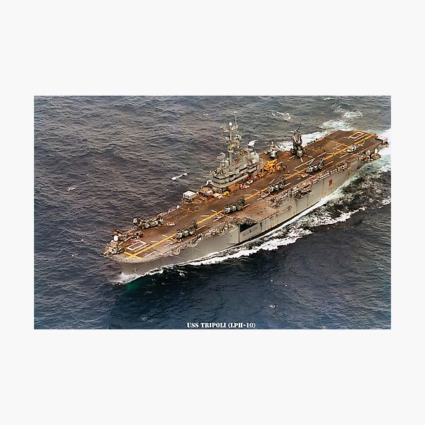USS TRIPOLI (LPH-10) Photographic Print