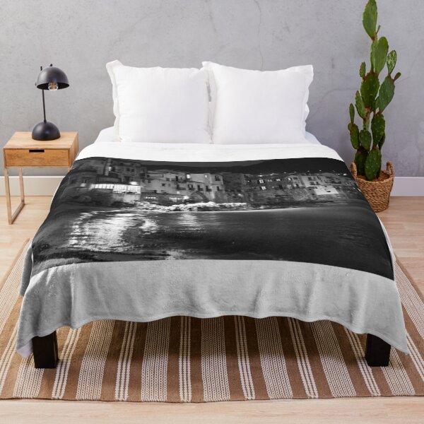 Item preview, Cefalù, Sicily. The Waterfront at Night in BW. designed and sold by Igor Pozdnyakov.