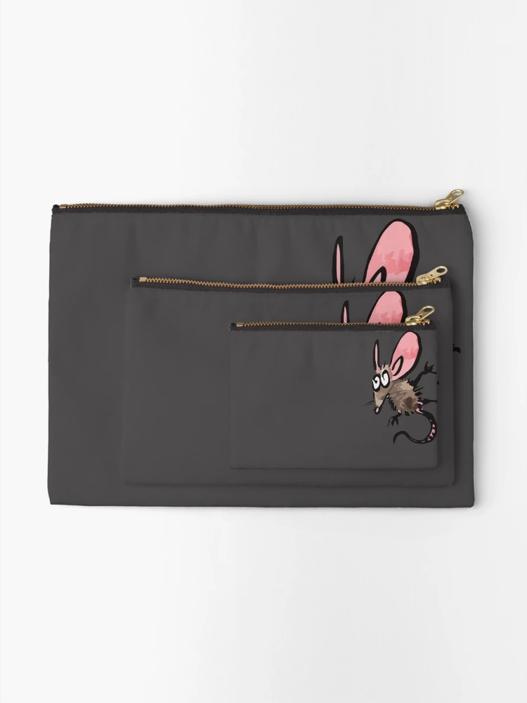 Thumbnail 2 of 4, Zipper Pouch, Jumpy Mouse designed and sold by InkPotGraphics.