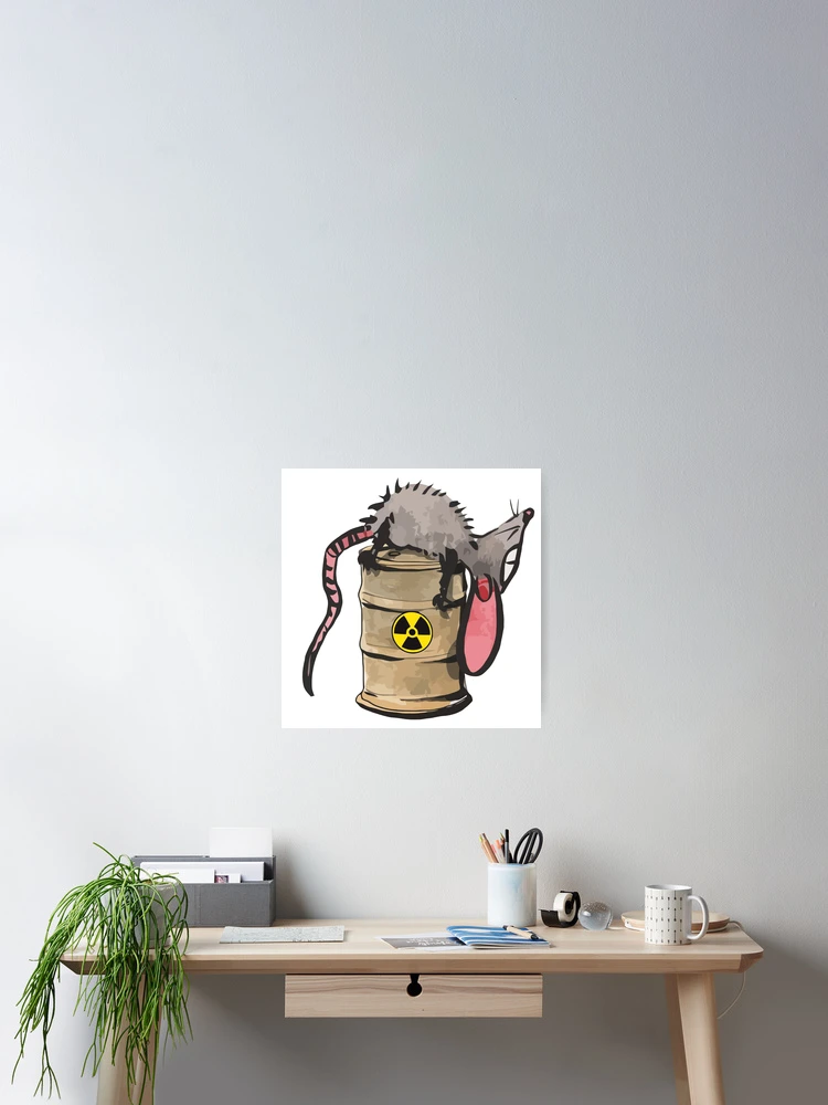 Thumbnail 2 of 3, Poster, Toxic Mouse designed and sold by InkPotGraphics.