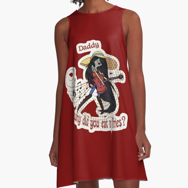 Eat my Fries- Marceline the Vampire Queen A-Line Dress
