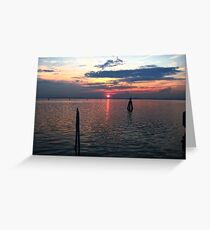 Italian Island Sunset Greeting Card