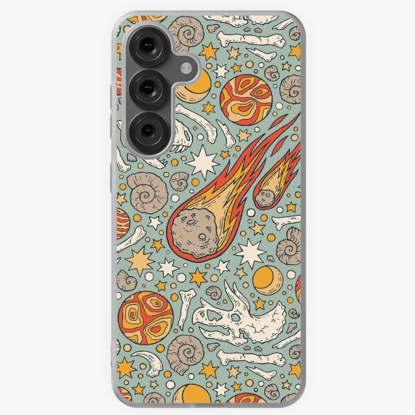Item preview, The Asteroid & the Omega | Dinosaur Fossil Space Art designed and sold by OMEGAFAUNA.