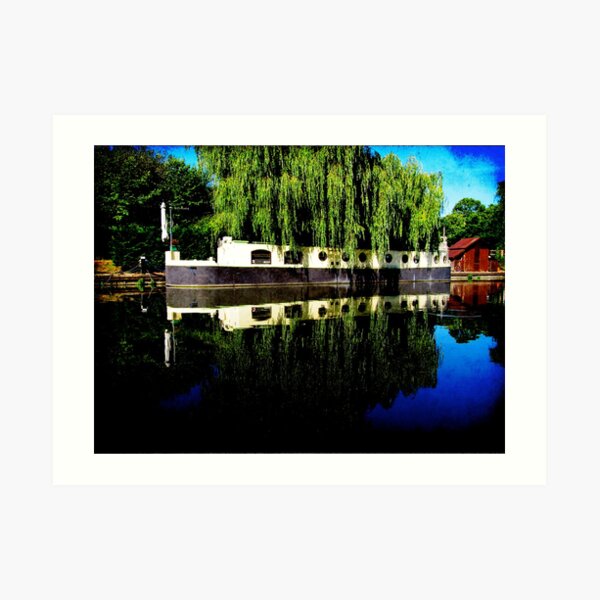 Canal Boat Art Print