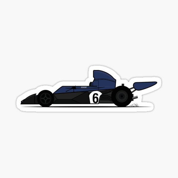 Sticker ELF TEAM TYRRELL Années 70 - Formule 1 F1 - Autocollant D'époque