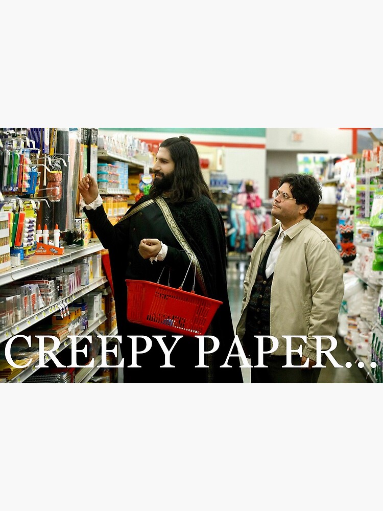 "Nandor’s Creepy Paper" Greeting Card for Sale by andrewaq Redbubble