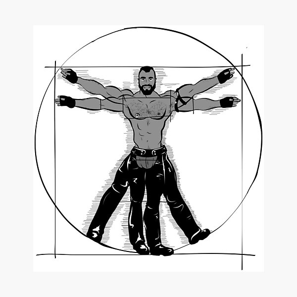 Gay Vitruvian Man Photographic Print