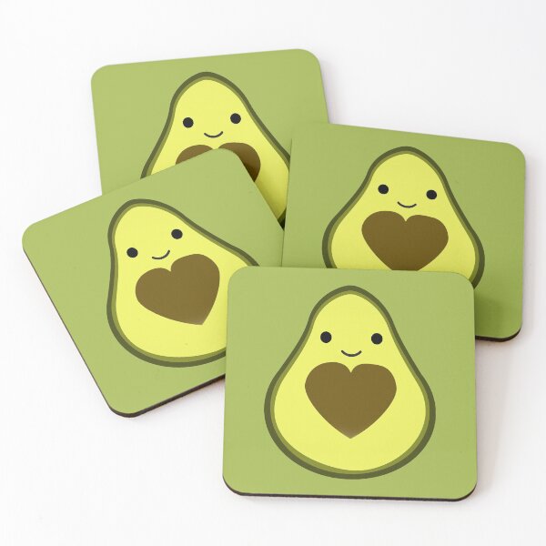 Item preview, Adorable Avocado Love Kawaii Avocado with Heart Pit designed and sold by Hedgie Designs.