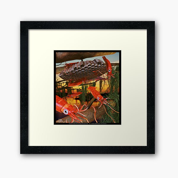 Ocean Invasion #8: Tending the Squid Hive Framed Art Print