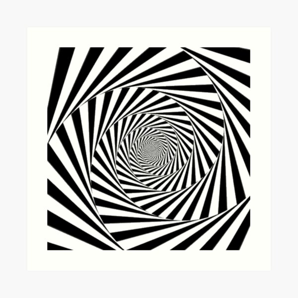 #Op art, #Art movement, #Optical #illusion Art Print