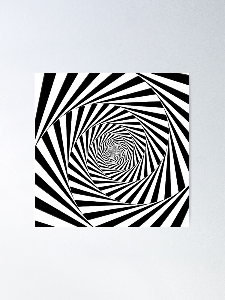 Alternate view of #Op art, #Art movement, #Optical #illusion Poster