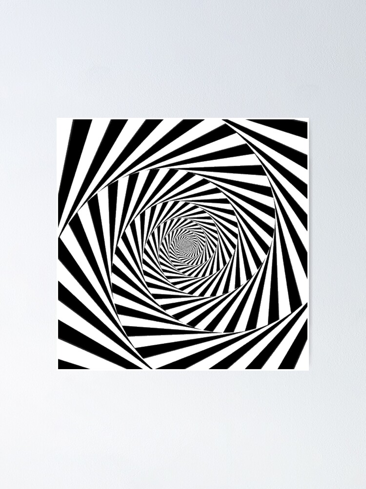 Alternate view of #Op art, #Art movement, #Optical #illusion Poster