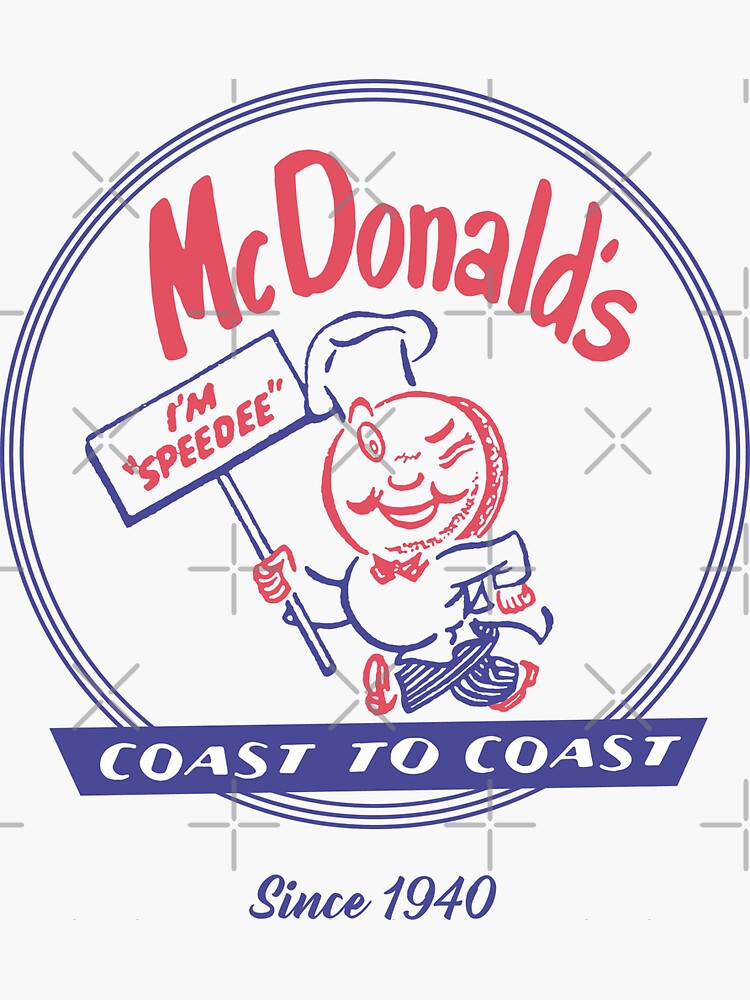 McDonald vintage speedee coast to coast | Sticker