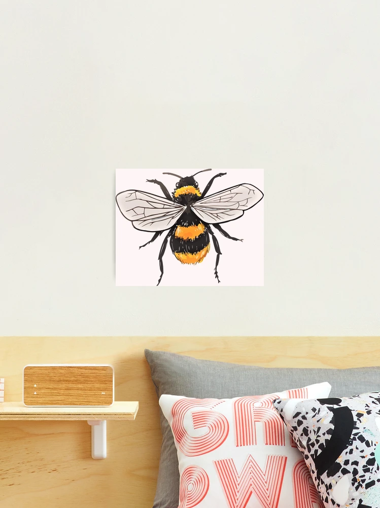 Bumblebee, bee art, bee design, minimalist bee honey Hand & Bath Towel by  SurenArt