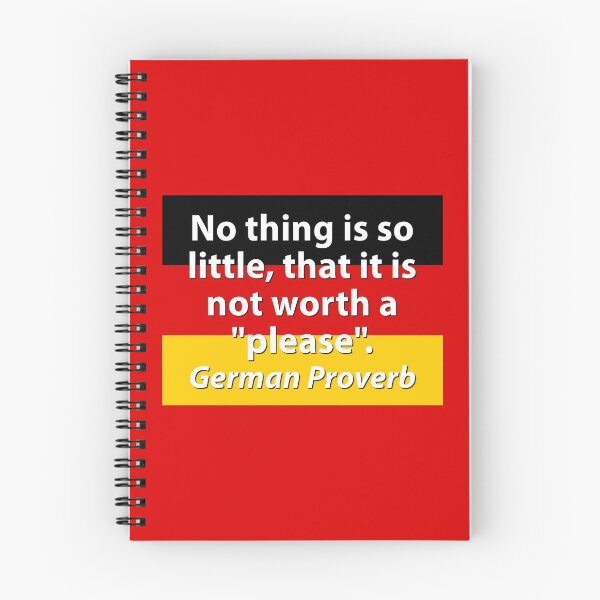 Item preview, No Thing Is So Little - German Proverb designed and sold by CrankyOldDude.