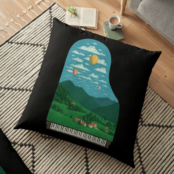 Pianoscape Floor Pillow
