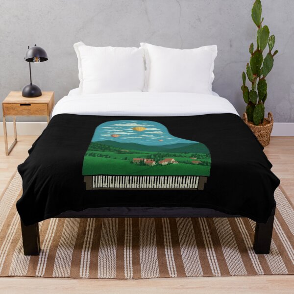 Pianoscape Throw Blanket