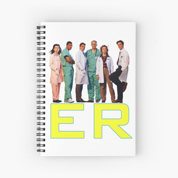 E.R. 90s CAST YOUNG GEORGE CLOONEY TRIBUTE Spiral Notebook