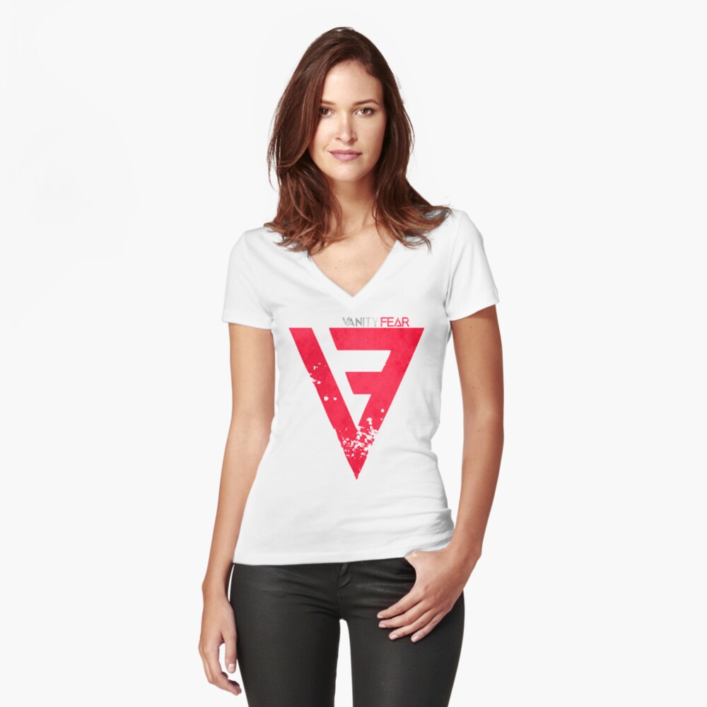 Item preview, Fitted V-Neck T-Shirt designed and sold by VanityFear.