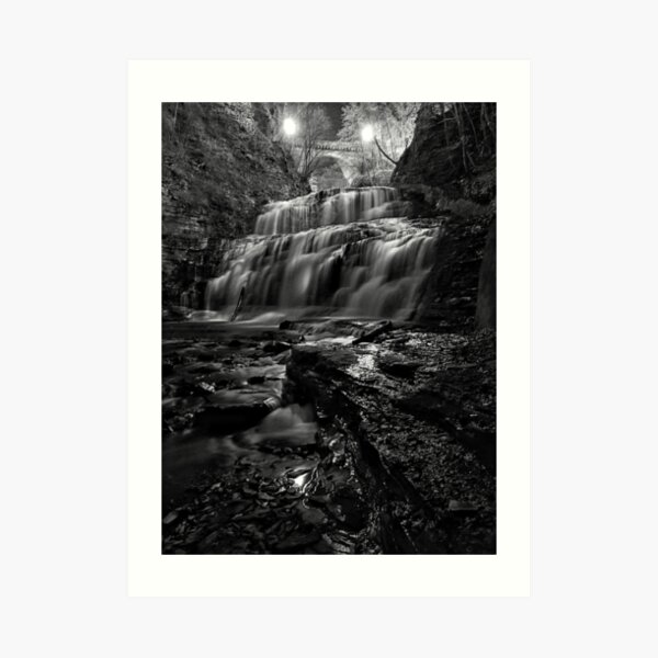 Cascadilla Gorge at Night Art Print
