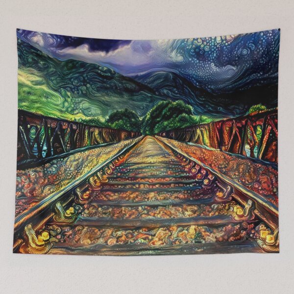 Item preview, Riding The Rails - River Crossing designed and sold by Alyxandre.