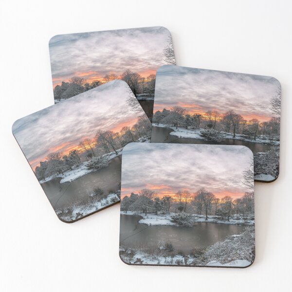 Item preview, Japanese Lake Winter Sunset designed and sold by Jonathan Ellison Photography.