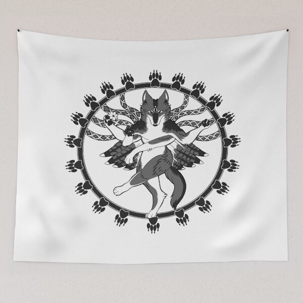 Item preview, Coyote God (black&white) designed and sold by theroguez.