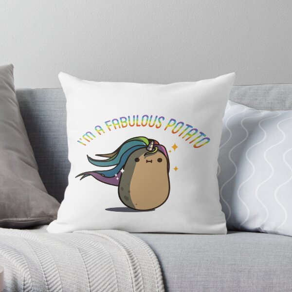 Fabulous Unique or Unicorn Potato Throw Pillow