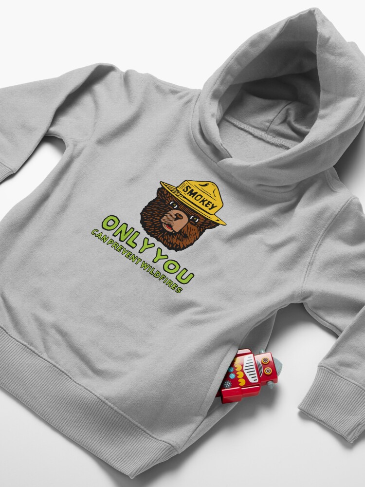 Alternate view of Smokey The Bear: Only You Toddler Pullover Hoodie