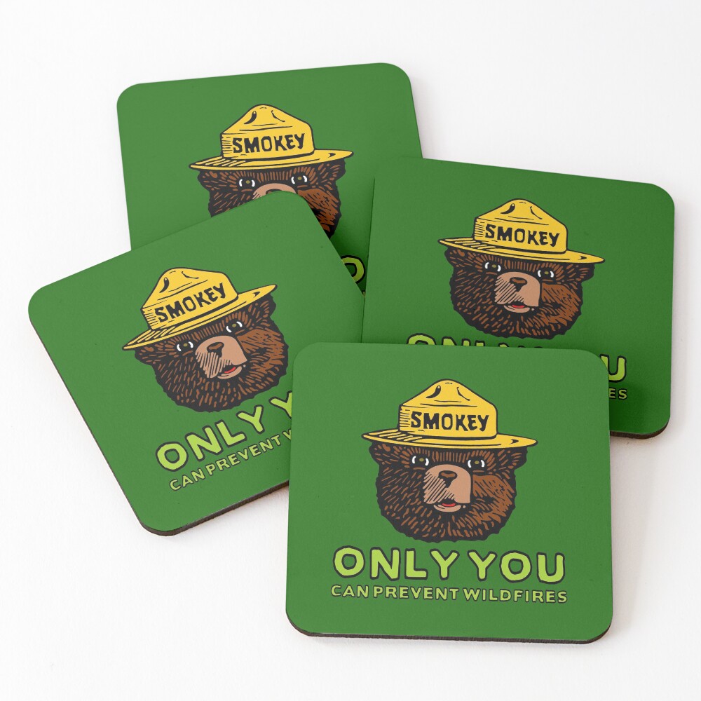 Smokey The Bear: Only You Coasters (Set of 4)