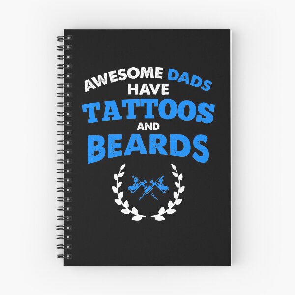 Item preview, Fathers Day Gift - Awesome Dads or Men Have Tattoos And Beards T-Shirt designed and sold by johnii1422.